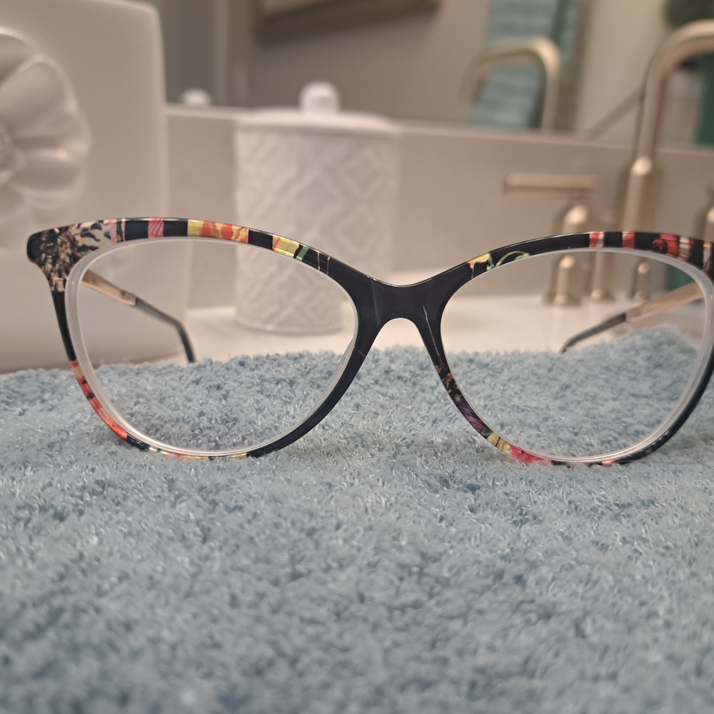 Christian Lacroix Black and Red Cat-Eye Glasses